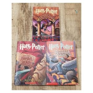 Lot of 3 Harry Potter Books Pbk 1 2 3 Sorcerers